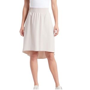 Athleta Cosmic Midi Skirt- Cream High-Low Skirt